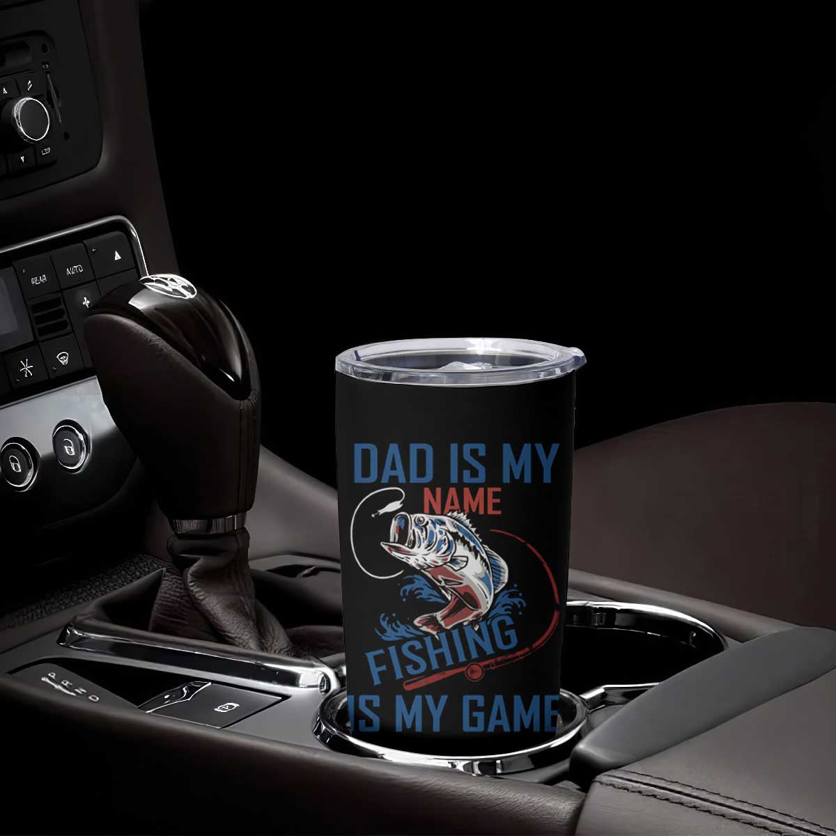 Fishing Dad Tumbler Cup Papa Is My Name Fishing Is My Game TB09 Print Your Wear