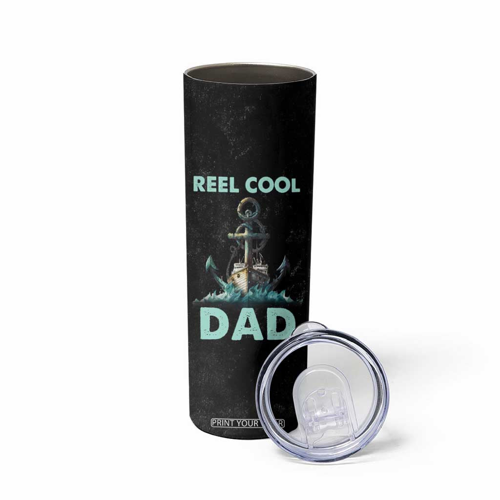 Gifts For Fishing Dad Skinny Tumbler Reel Cool Dad TB09 Print Your Wear