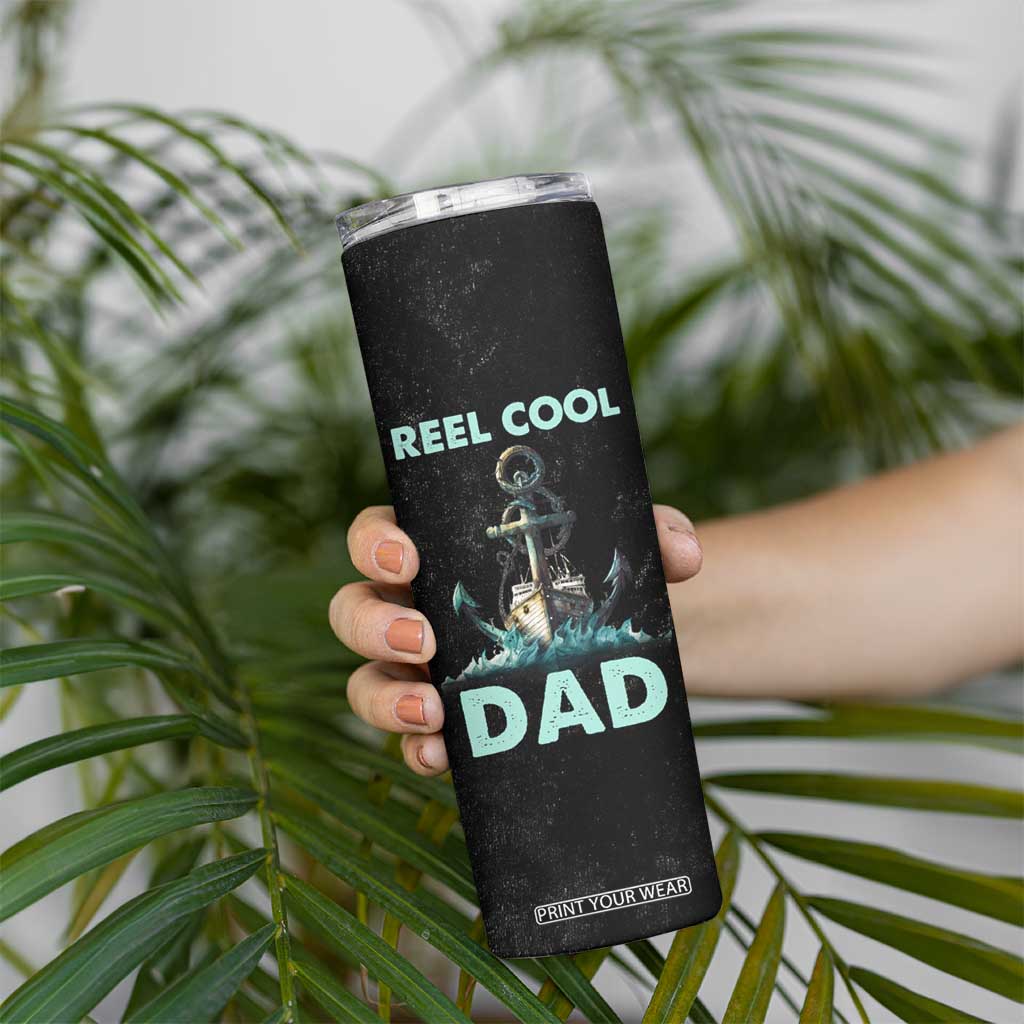 Gifts For Fishing Dad Skinny Tumbler Reel Cool Dad TB09 Print Your Wear