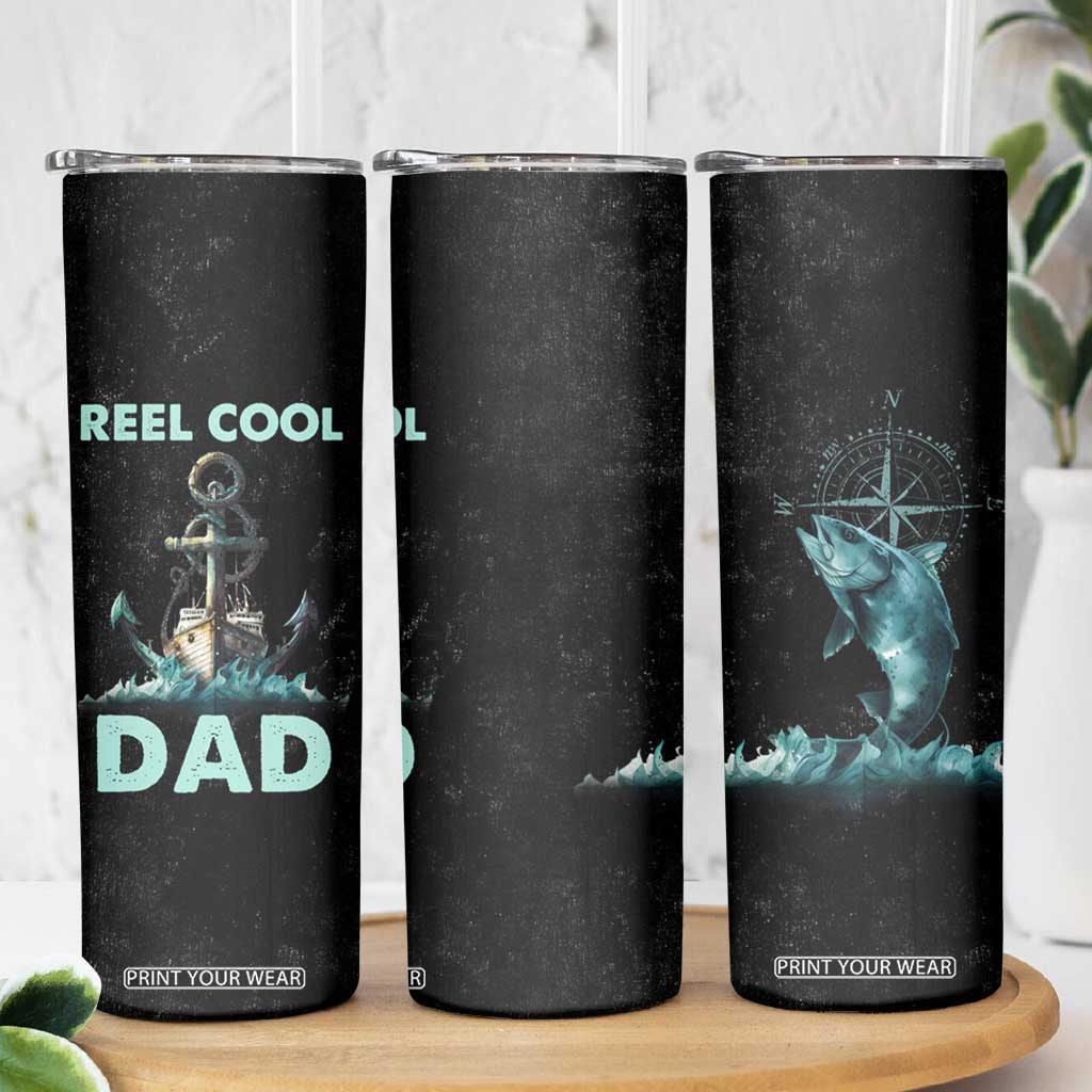 Gifts For Fishing Dad Skinny Tumbler Reel Cool Dad TB09 Print Your Wear