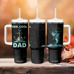 Gifts For Fishing Dad Tumbler With Handle Reel Cool Dad TB09 Print Your Wear