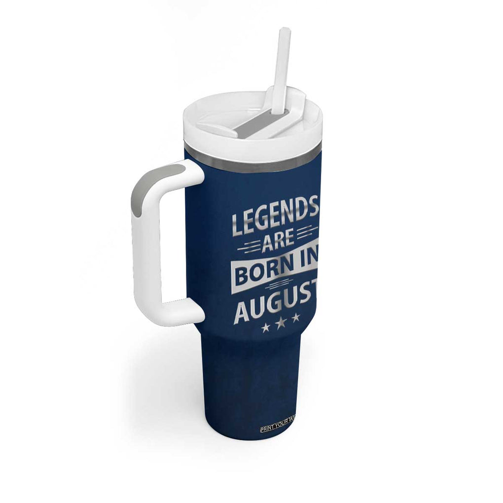 Funny Birthday Gifts For Men Tumbler With Handle Legends Are Born In August TB09 Print Your Wear