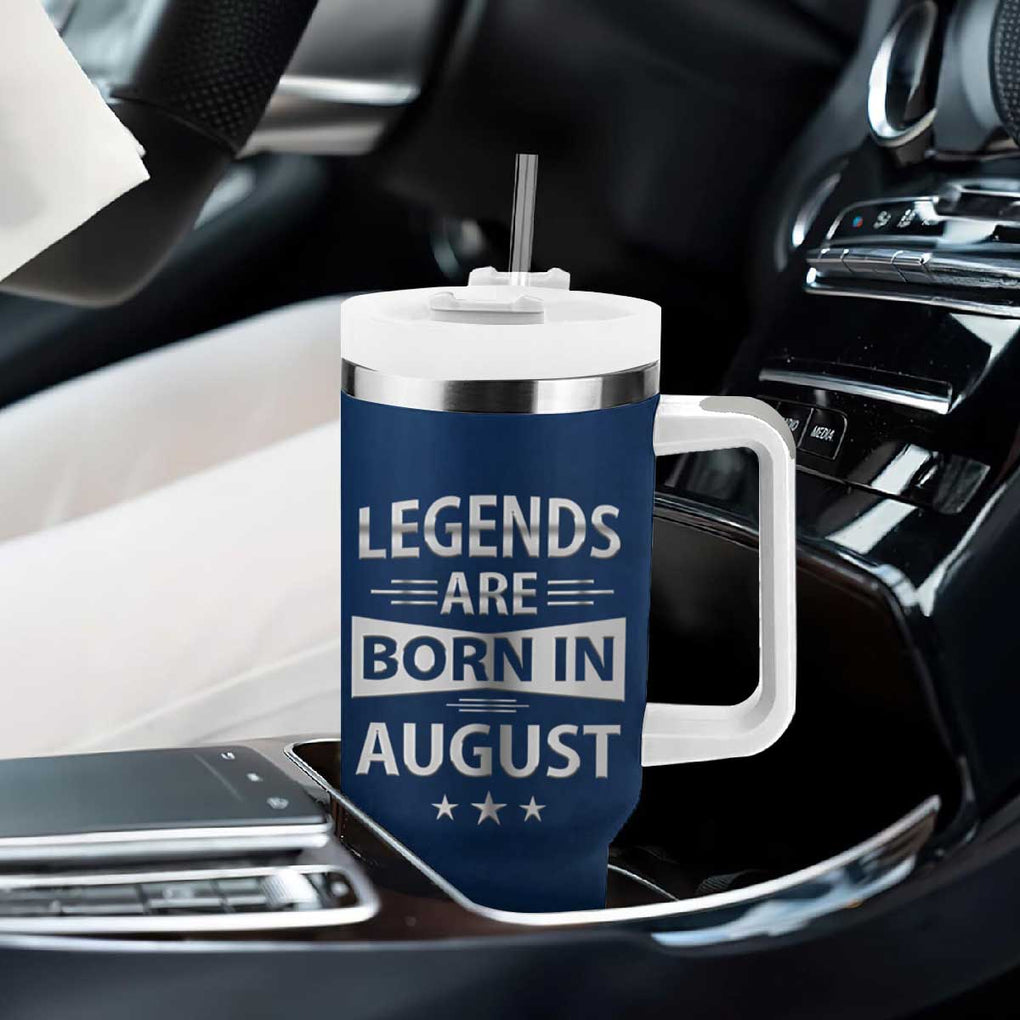 Funny Birthday Gifts For Men Tumbler With Handle Legends Are Born In August TB09 Print Your Wear