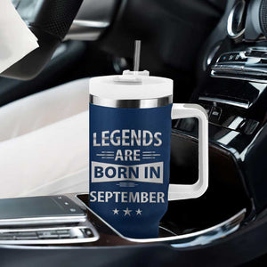 Funny Birthday Gifts For Men Tumbler With Handle Legends Are Born In September TB09 Print Your Wear