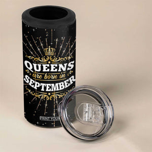 Birthday Gifts For Women 4 in 1 Can Cooler Tumbler Queens Are Born In September TB09 Print Your Wear