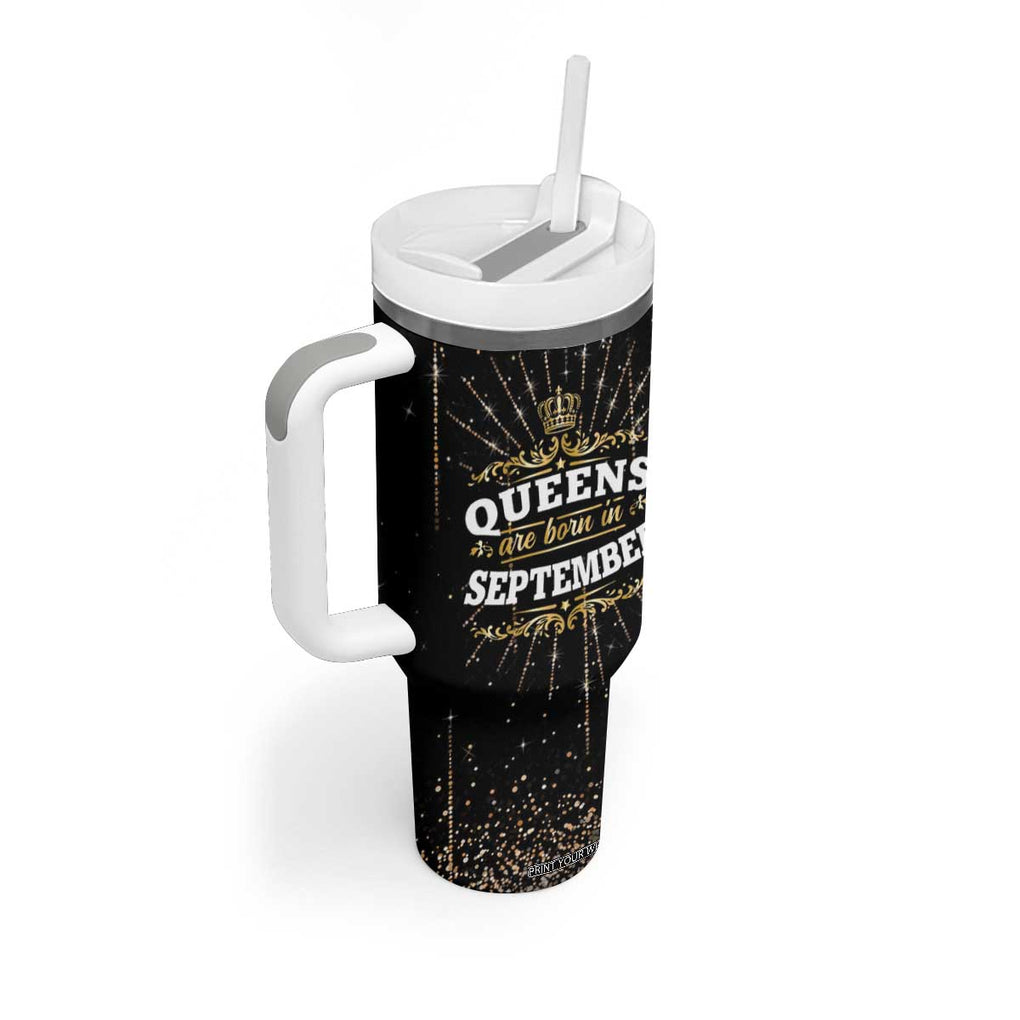 Birthday Gifts For Women Tumbler With Handle Queens Are Born In September TB09 Print Your Wear