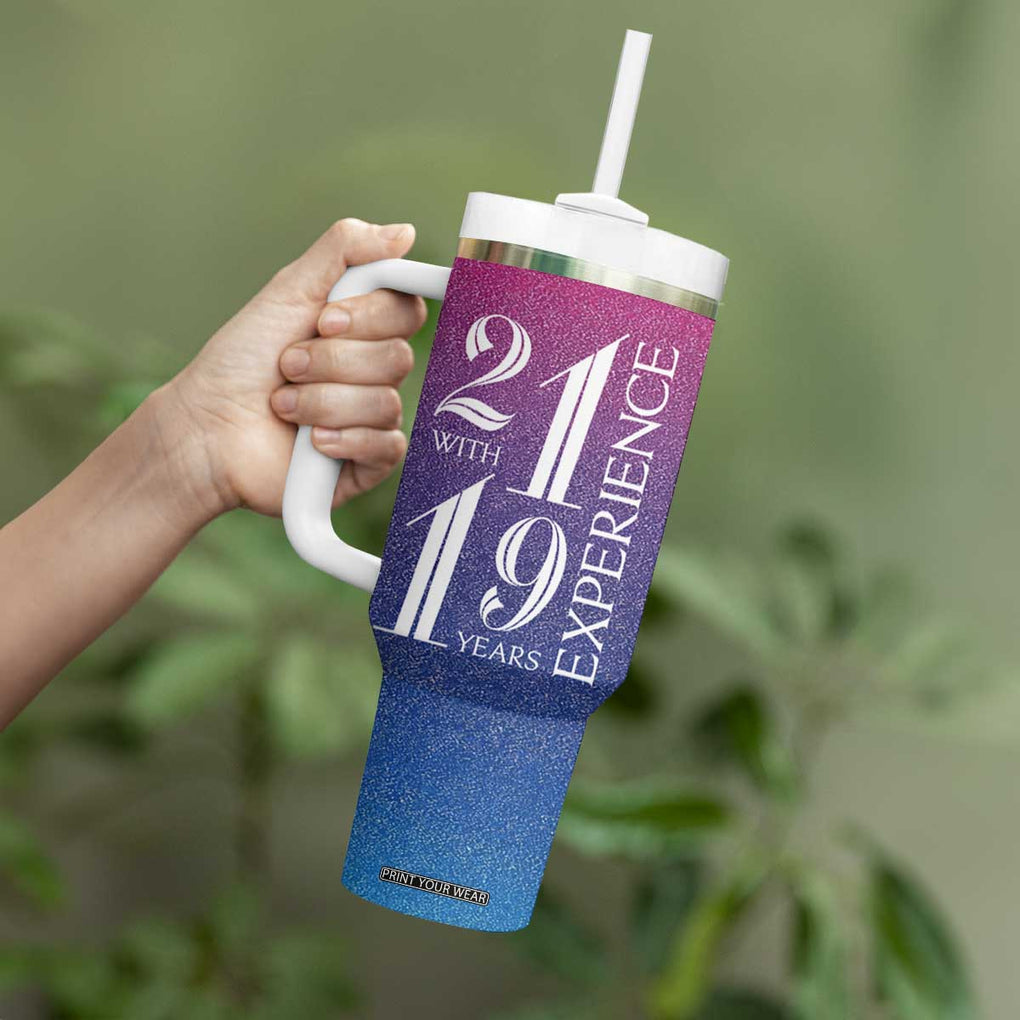 Funny Birthday Gifts Tumbler With Handle 21 With 19 Years Experience TB09 Print Your Wear