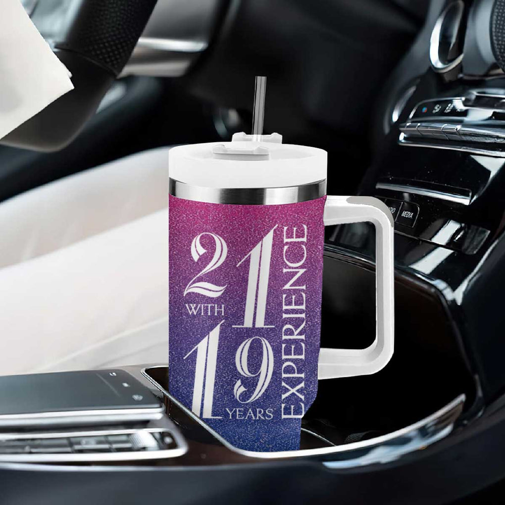 Funny Birthday Gifts Tumbler With Handle 21 With 19 Years Experience TB09 Print Your Wear