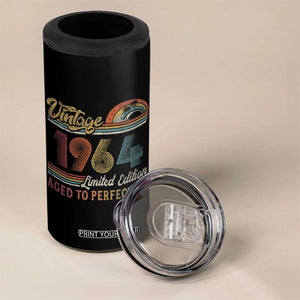 Funny Birthday Gifts 4 in 1 Can Cooler Tumbler Vintage 1964 Aged To Perfection 60th Birthday TB09 Print Your Wear