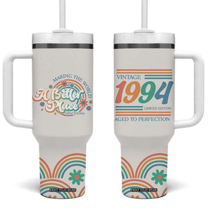 Funny Birthday Gifts For Women Tumbler With Handle Aged To Perfection 30th Birthday Making The World A Better Place Since 1994 TB09 One Size: 40 oz Beige Print Your Wear
