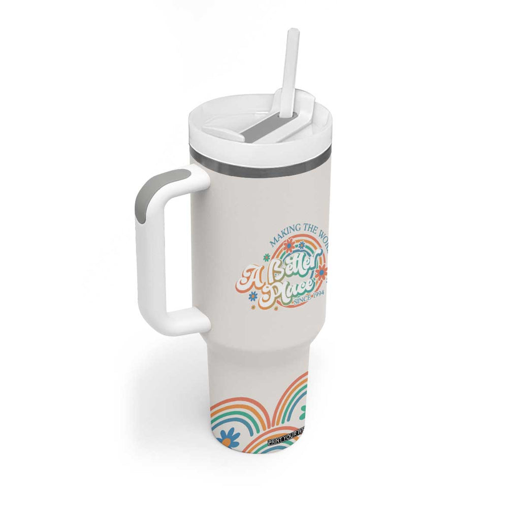 Funny Birthday Gifts For Women Tumbler With Handle Aged To Perfection 30th Birthday Making The World A Better Place Since 1994 TB09 Print Your Wear