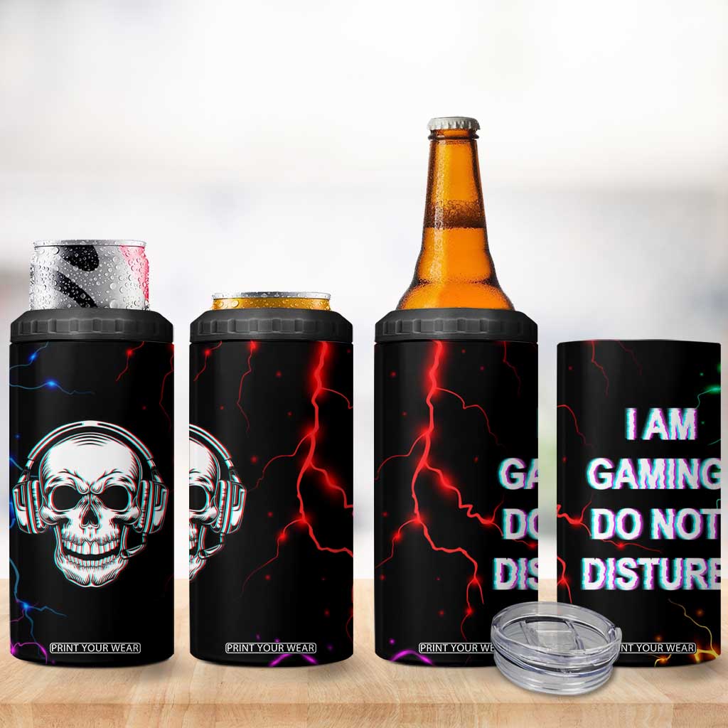 Gifts For Gamer 4 in 1 Can Cooler Tumbler I Am Gaming Do Not Disturb TB09 Print Your Wear