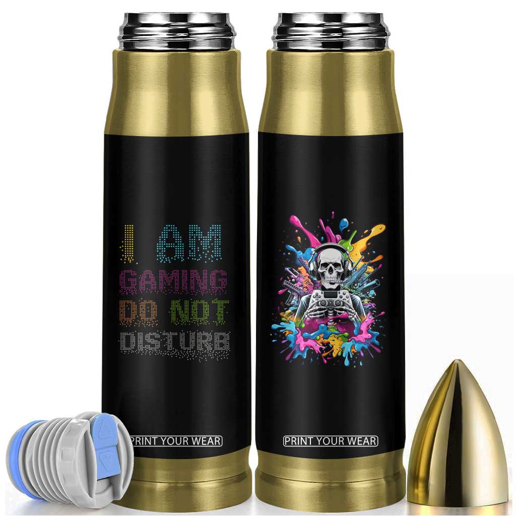 Funny Gamer Bullet Tumbler I Am Gaming Do Not Disturb TB09 Black Print Your Wear