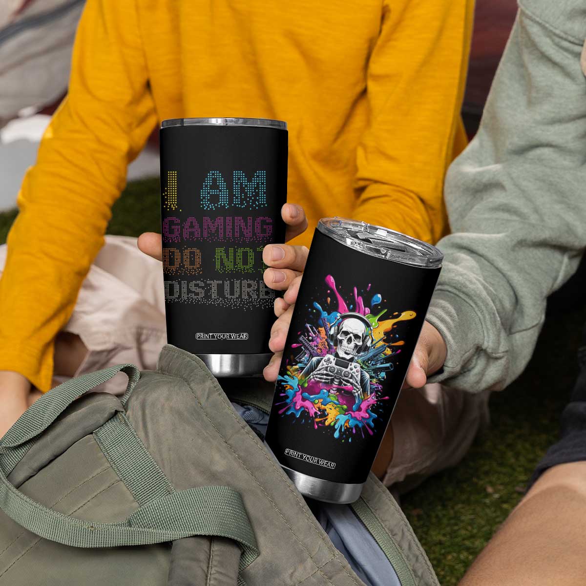 Funny Gamer Tumbler Cup I Am Gaming Do Not Disturb TB09 Print Your Wear