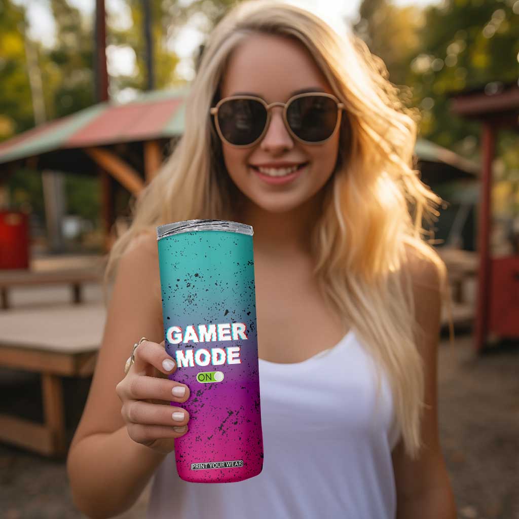 Funny Gamer Skinny Tumbler I Paused My Game To Be Here TB09 Print Your Wear