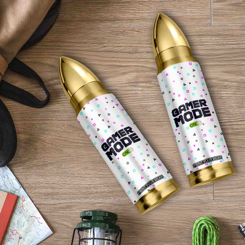 Gifts For Gamer Bullet Tumbler Gamer Mode On Gaming Teenage Boys Men TB09 Print Your Wear