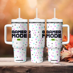 Gifts For Gamer Tumbler With Handle Gamer Mode On Gaming Teenage Boys Men TB09 Print Your Wear