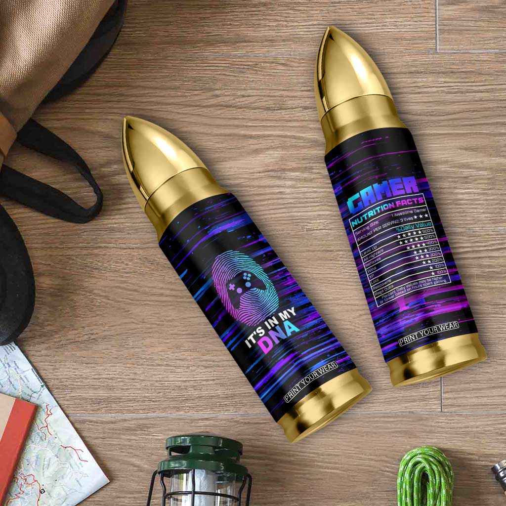 Funny Gamer Bullet Tumbler Gaming Is My DNA TB09 Print Your Wear
