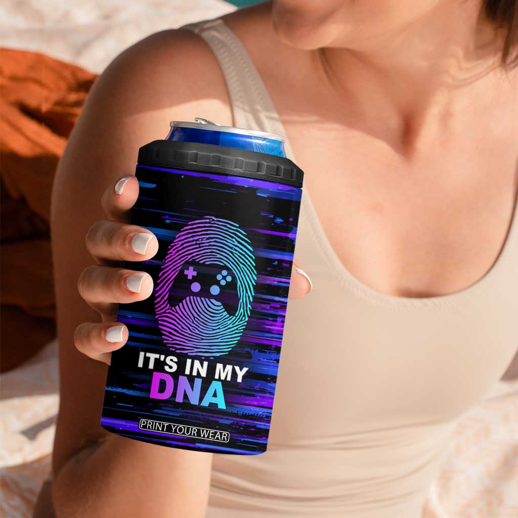 Funny Gamer 4 in 1 Can Cooler Tumbler Gaming Is My DNA TB09 Print Your Wear