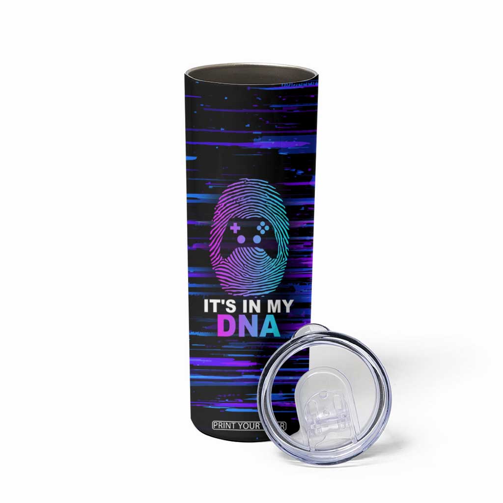 Funny Gamer Skinny Tumbler Gaming Is My DNA TB09 Print Your Wear