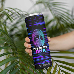 Funny Gamer Skinny Tumbler Gaming Is My DNA TB09 Print Your Wear