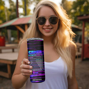 Funny Gamer Skinny Tumbler Gaming Is My DNA TB09 Print Your Wear