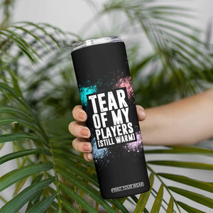 Funny Gamer Skinny Tumbler Tears Of My Players Gaming Teenage Boys Men TB09 Print Your Wear