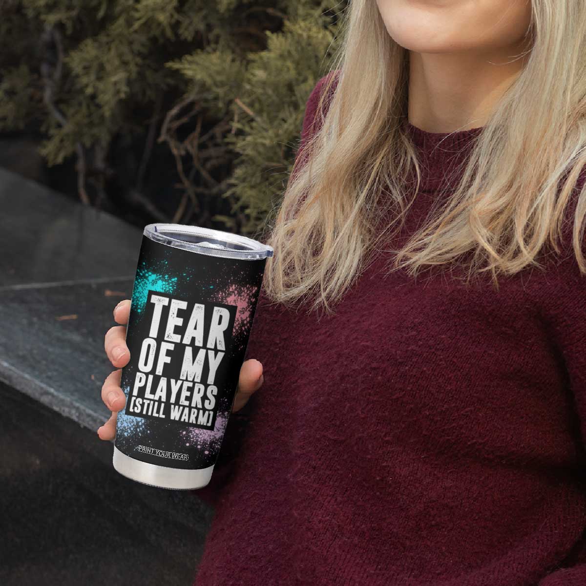 Funny Gamer Tumbler Cup Tears Of My Players Gaming Teenage Boys Men TB09 Print Your Wear