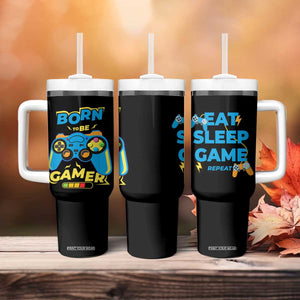 Funny Gifts For Gamer Tumbler With Handle Born To Be Gamer Gaming TB09 Print Your Wear