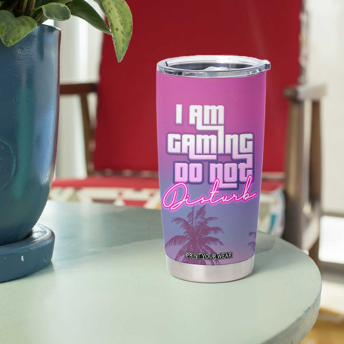 Funny Gamer Tumbler Cup I Am Gaming Do Not Disturb Game On TB09 Print Your Wear