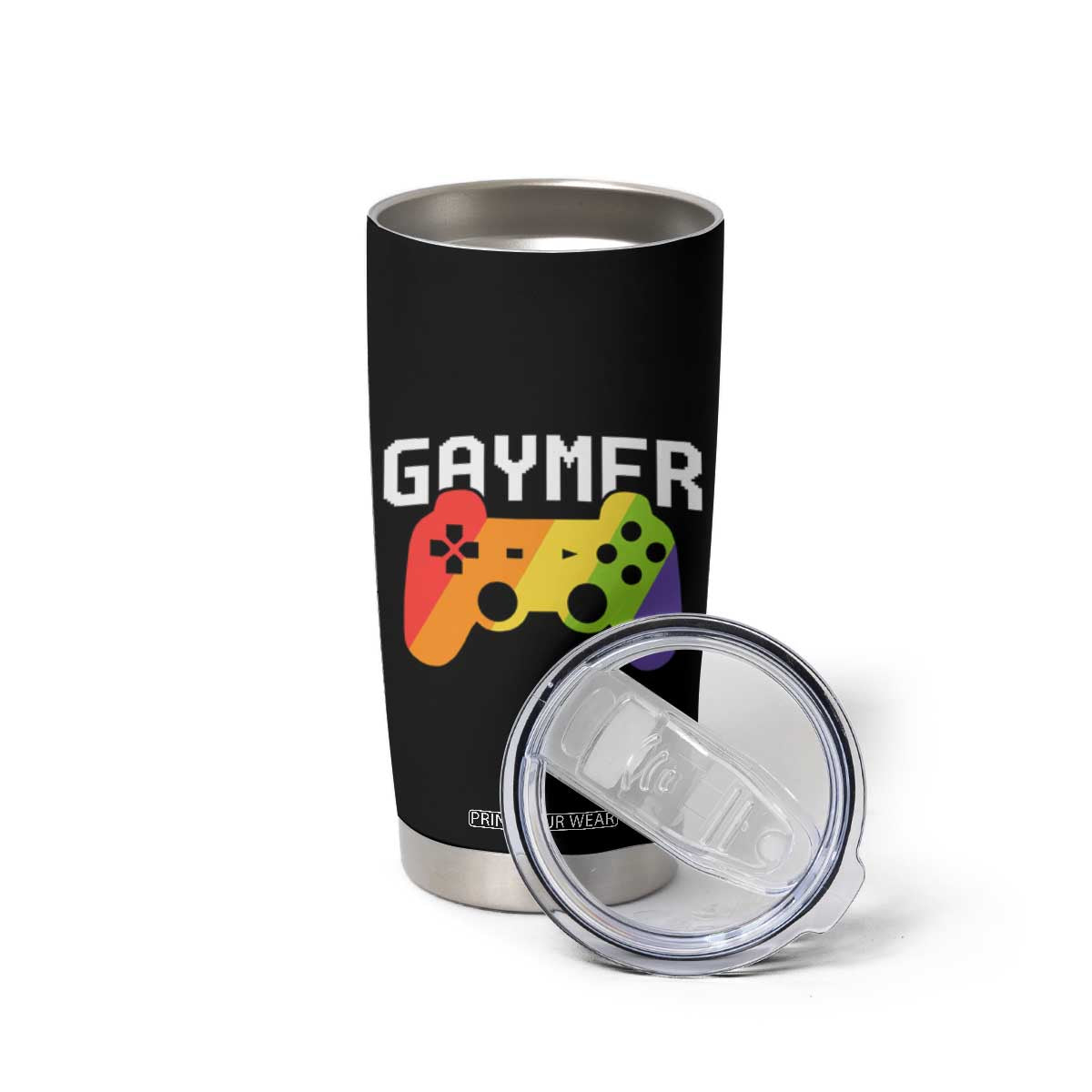 Funny LGBT Gay Gamer Tumbler Cup Gaymer Like A Regular Gamer But Way Gayer TB09 Print Your Wear