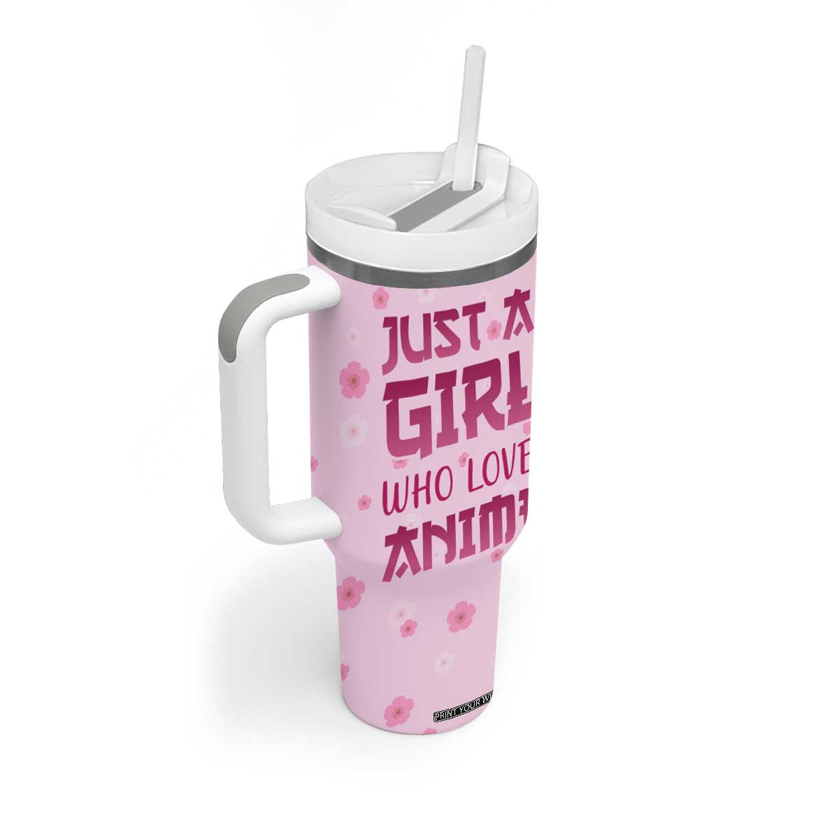 Anime Lover Gifts for Girls Tumbler With Handle Just A Girl Who Loves Anime TB09 Print Your Wear