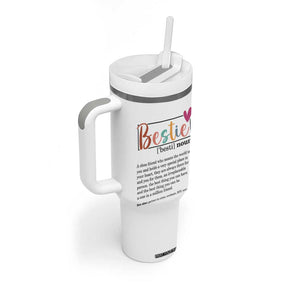Gifts for Best Friends Tumbler With Handle Bestie Definition TB09 Print Your Wear