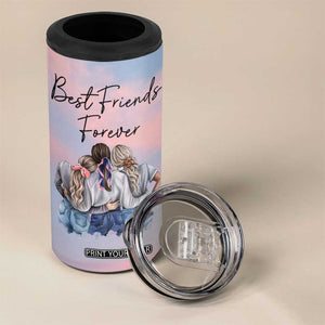 Friendship Gifts 4 in 1 Can Cooler Tumbler Best Friends Forever TB09 Print Your Wear