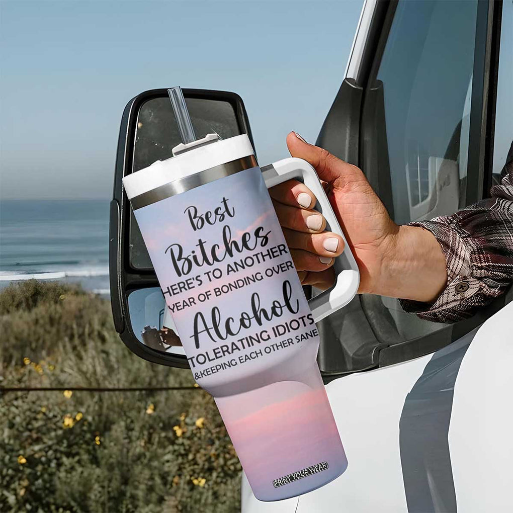 Friendship Gifts Tumbler With Handle Best Friends Forever TB09 Print Your Wear