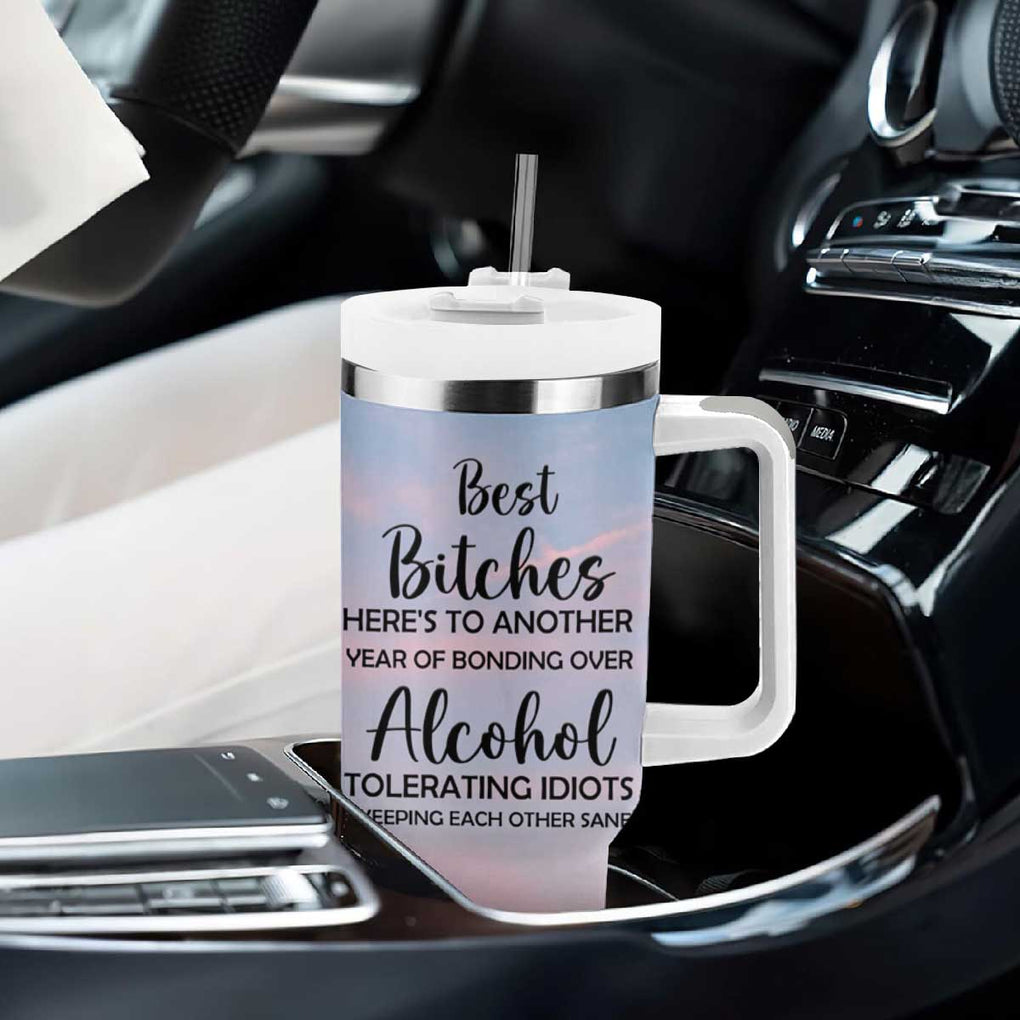 Friendship Gifts Tumbler With Handle Best Friends Forever TB09 Print Your Wear