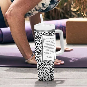 Gifts for Coworker Tumbler With Handle Work Bestie Definition TB09 Print Your Wear