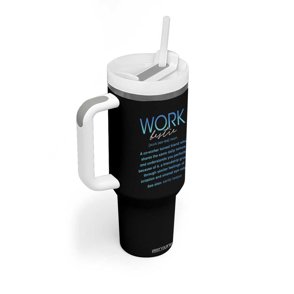 Gifts for Coworker Tumbler With Handle Work Bestie Definition TB09 Print Your Wear