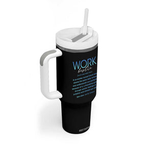 Gifts for Coworker Tumbler With Handle Work Bestie Definition TB09 Print Your Wear