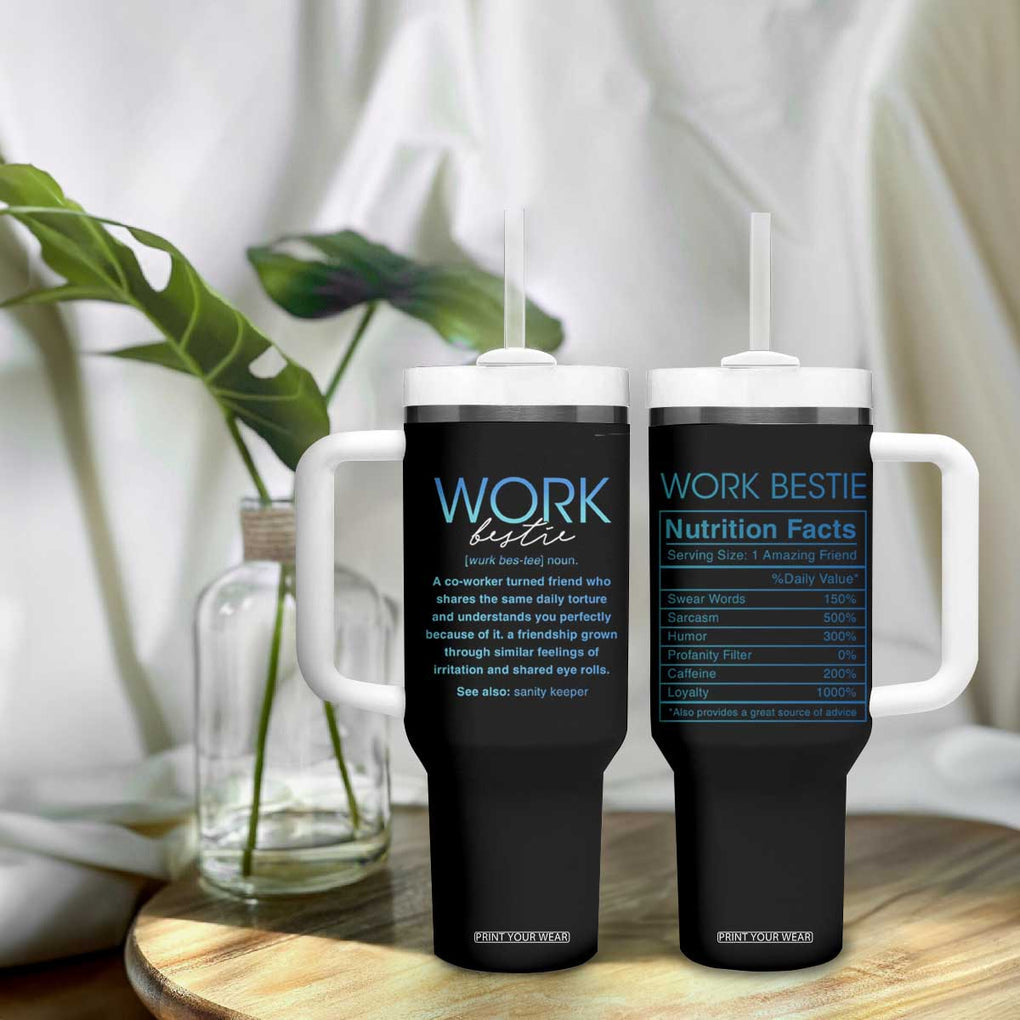 Gifts for Coworker Tumbler With Handle Work Bestie Definition TB09 Print Your Wear