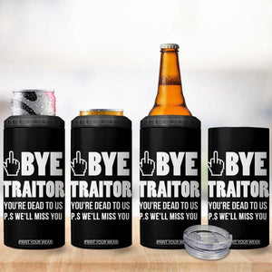 Funny Coworker Leaving Gifts 4 in 1 Can Cooler Tumbler Goodbye Traitor You're Dead To Us TB09 Print Your Wear