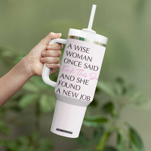 Funny Farewell Gift for Coworker Tumbler With Handle New Job Congrats Now Go And Be Fabulous TB09 Print Your Wear
