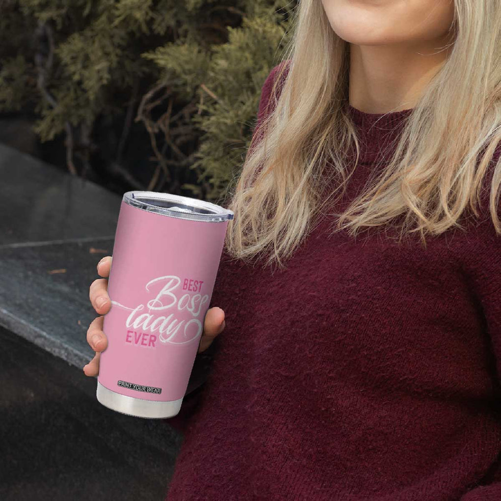 Gifts for Female Boss Tumbler Cup Best Boss Lady Ever TB09 Print Your Wear
