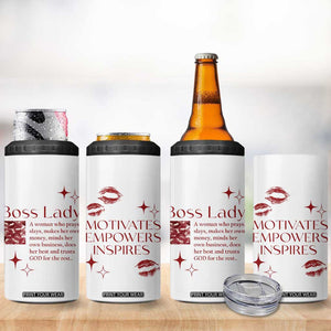 Best Boss Gifts for Women 4 in 1 Can Cooler Tumbler Boss Lady Definition Motivates Empowers Inspires TB09 Print Your Wear