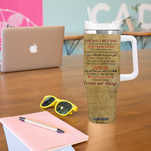 Gifts for Couple Tumbler With Handle The Day I Met You Love You Forever And Always Valentine Anniversary TB09 Print Your Wear
