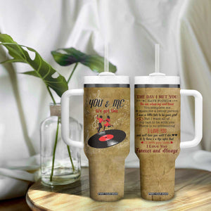 Gifts for Couple Tumbler With Handle The Day I Met You Love You Forever And Always Valentine Anniversary TB09 Print Your Wear