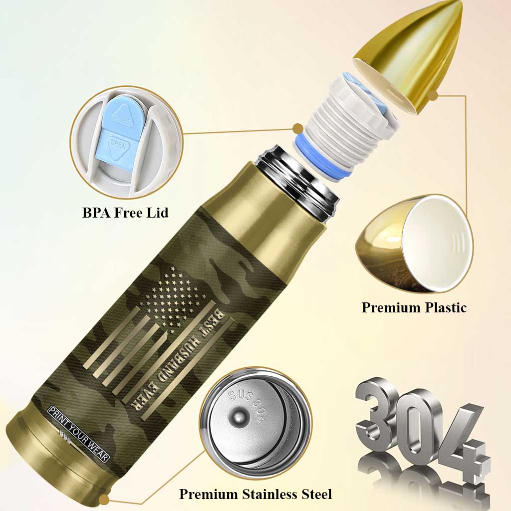 Valentines Day Gifts for Him Bullet Tumbler Best Husband Ever Valentine Anniversary Birthday TB09 Print Your Wear