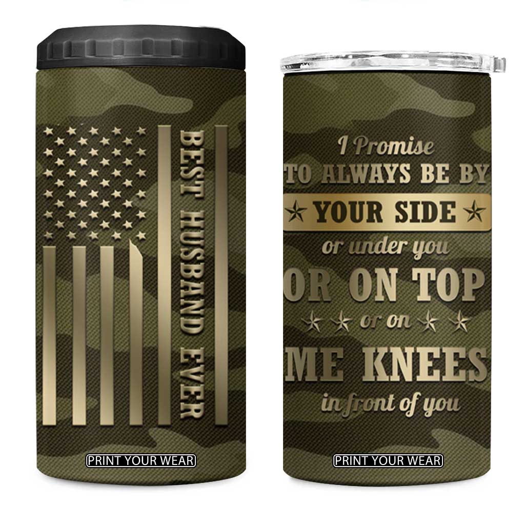 Valentines Day Gifts for Him 4 in 1 Can Cooler Tumbler Best Husband Ever Valentine Anniversary Birthday TB09 One Size: 16 oz Camouflage Print Your Wear