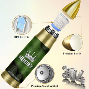 Gifts for Husband Bullet Tumbler Hubby Valentine Anniversary Birthday TB09 Print Your Wear