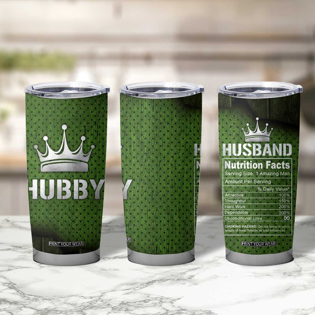 Gifts for Husband Tumbler Cup Hubby Valentine Anniversary Birthday TB09 Print Your Wear